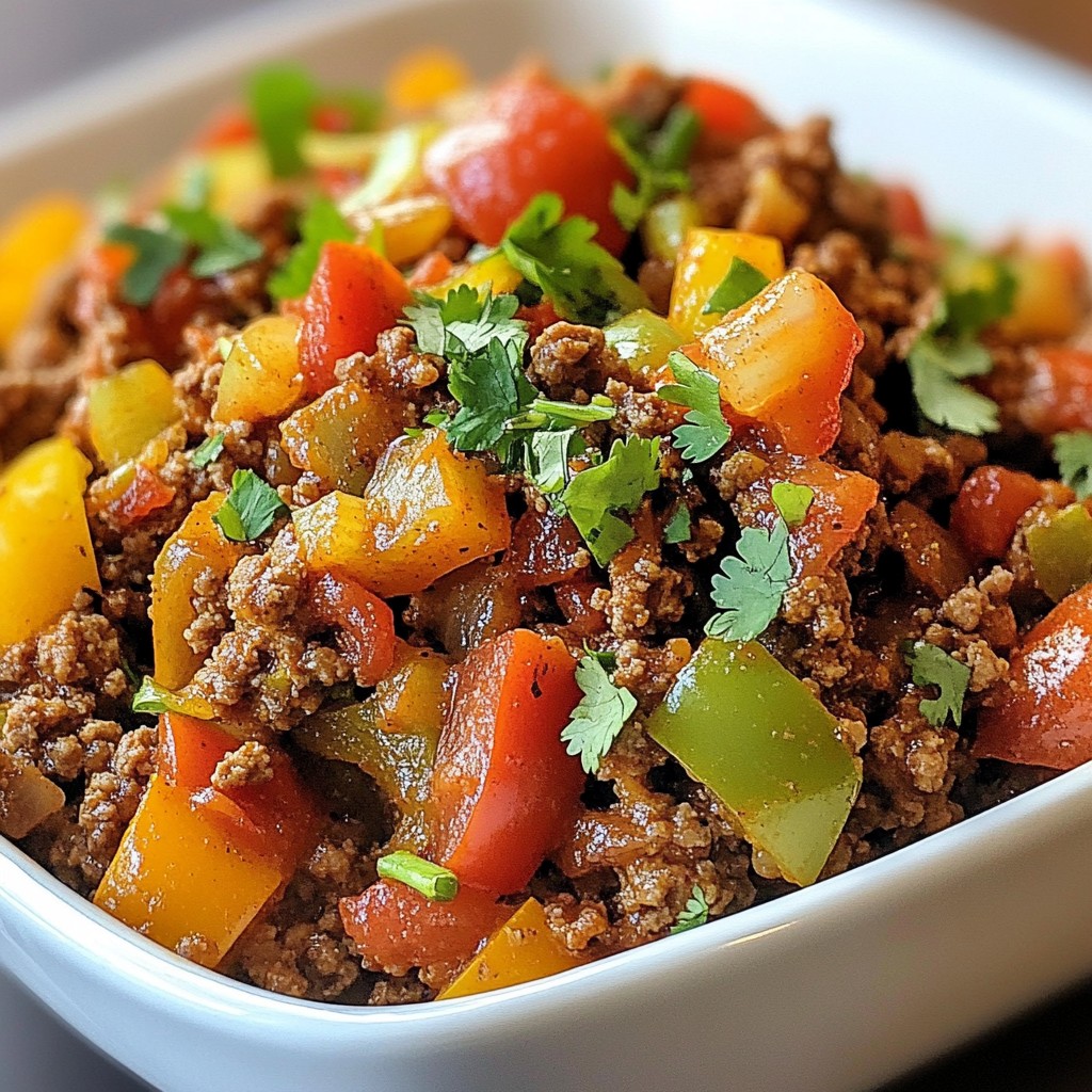 Affordable Beef and Bell Pepper Skillet Delight
