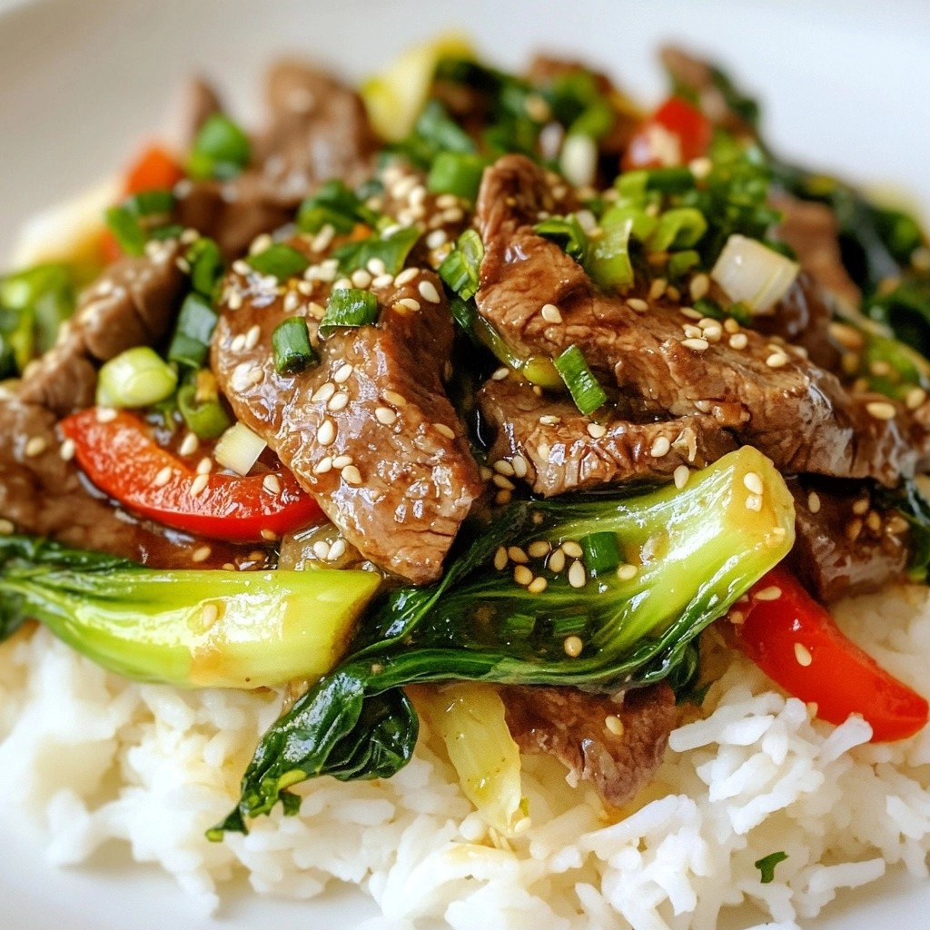 Quick Beef and Bok Choy Stir-Fry Flavorful Meal Idea