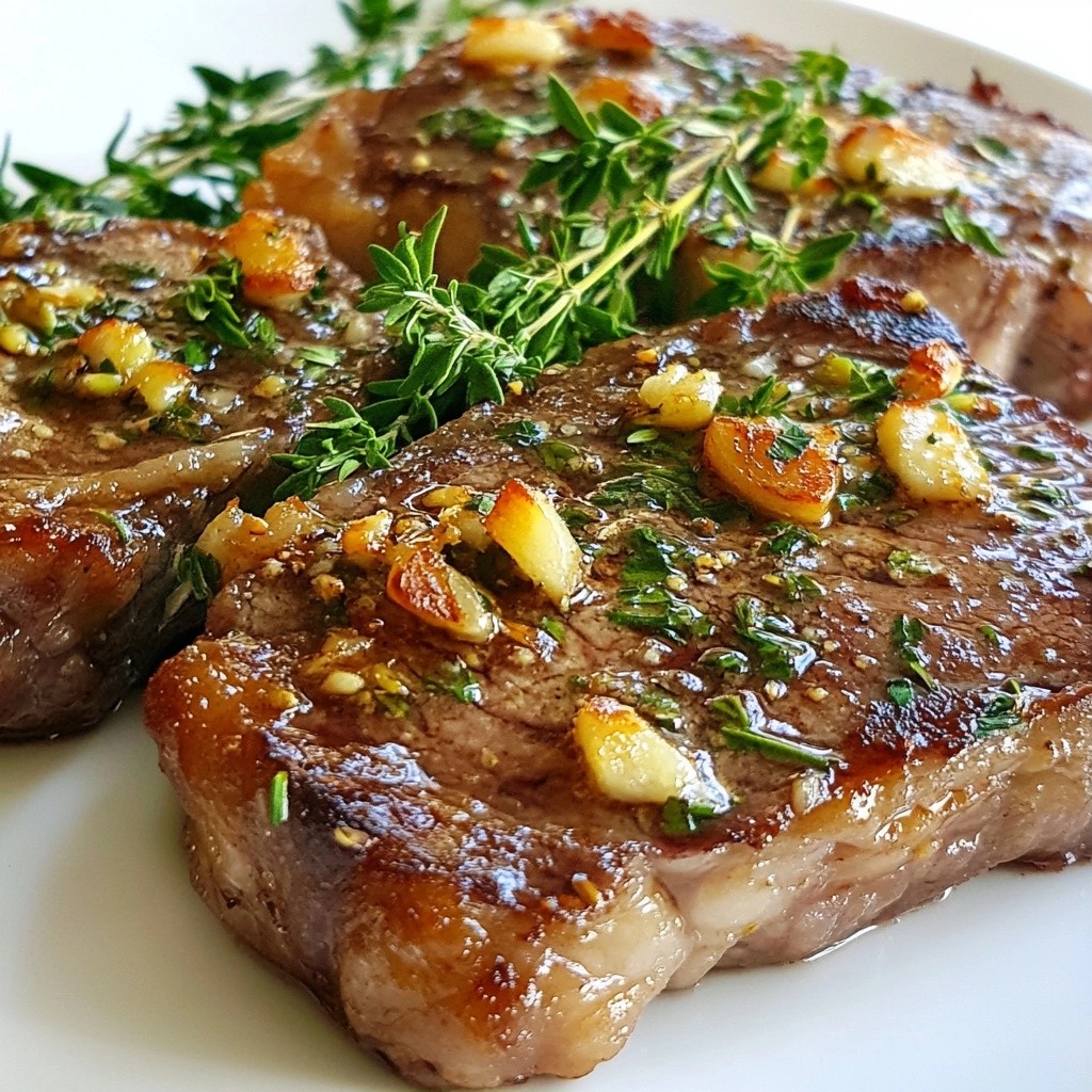 Tender Steak Recipes with Garlic Herb Marinade