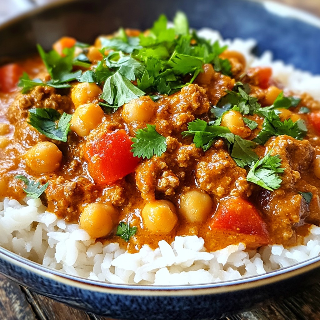 Affordable Ground Beef and Chickpea Curry Recipe