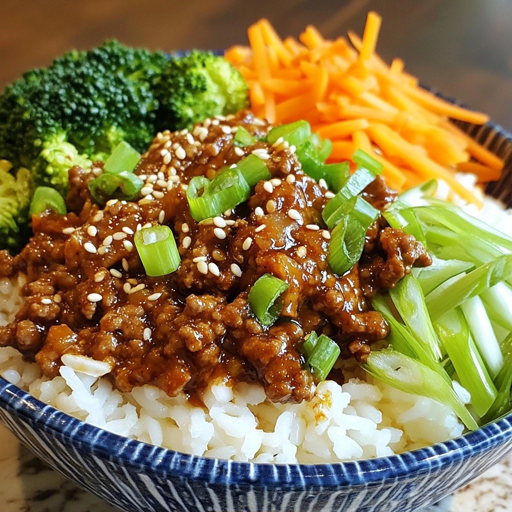 Spicy Korean Beef and Rice Bowls Flavorful Delight