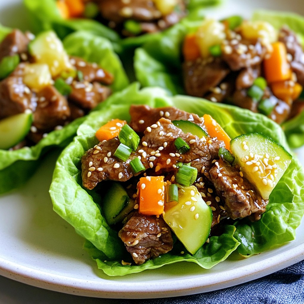 Quick Beef Bulgogi Lettuce Wraps Easy and Flavorful Meal