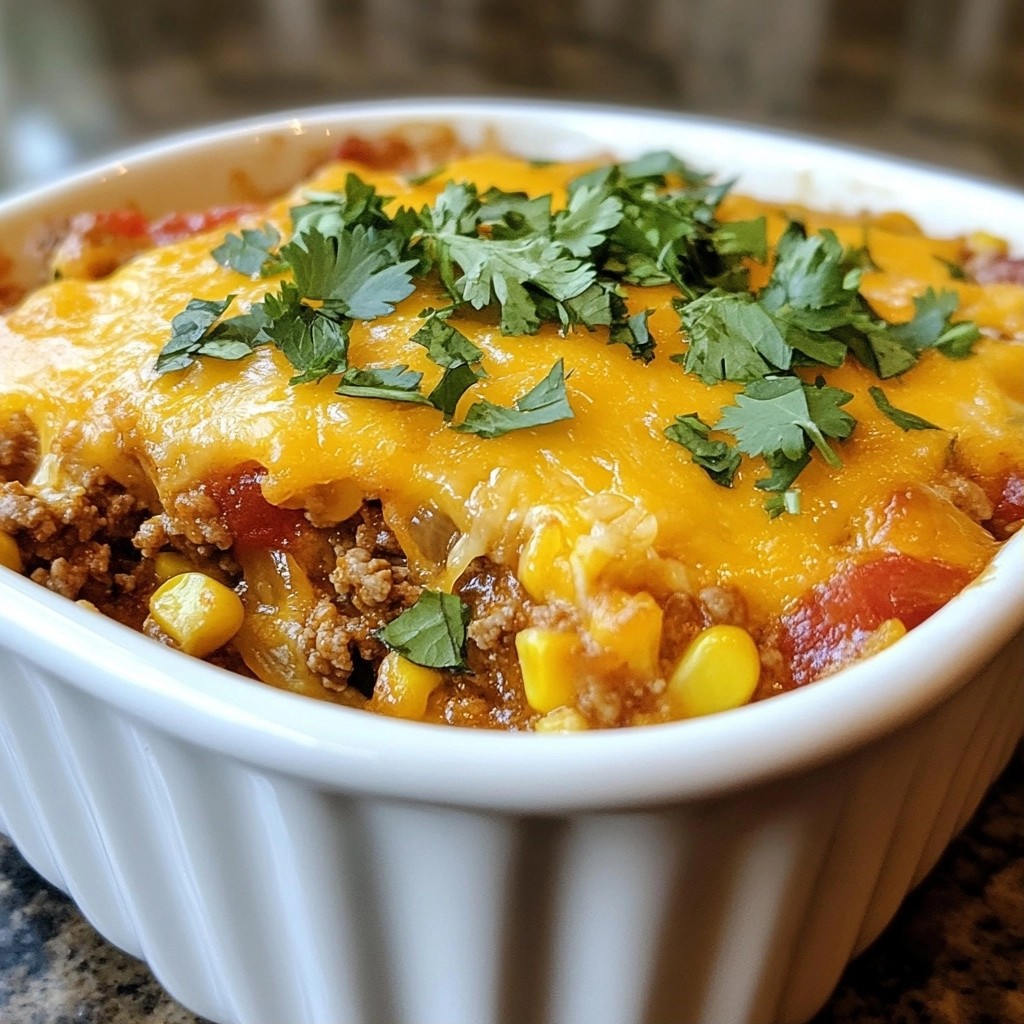Beef and Sweet Corn Tamale Casserole Delight