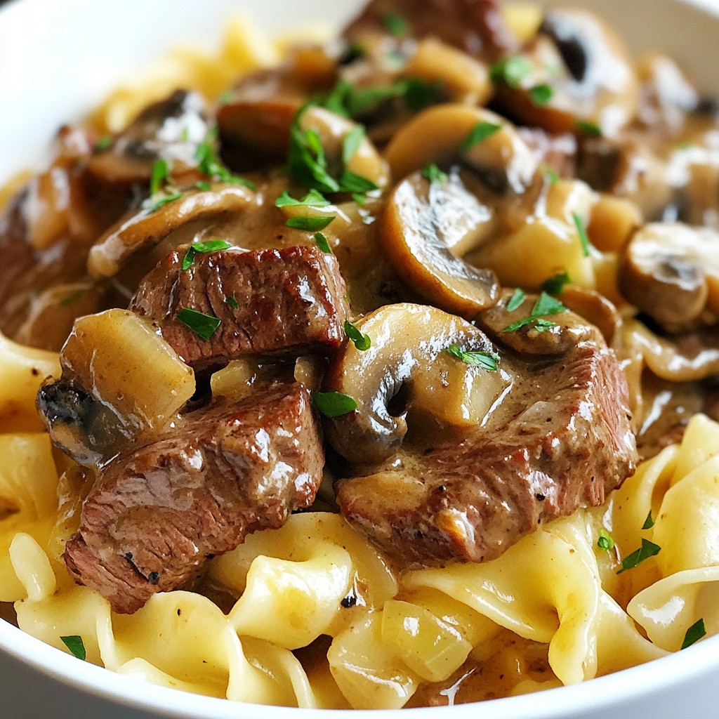 One-Pan Quick Beef Stroganoff Flavorful and Easy Meal