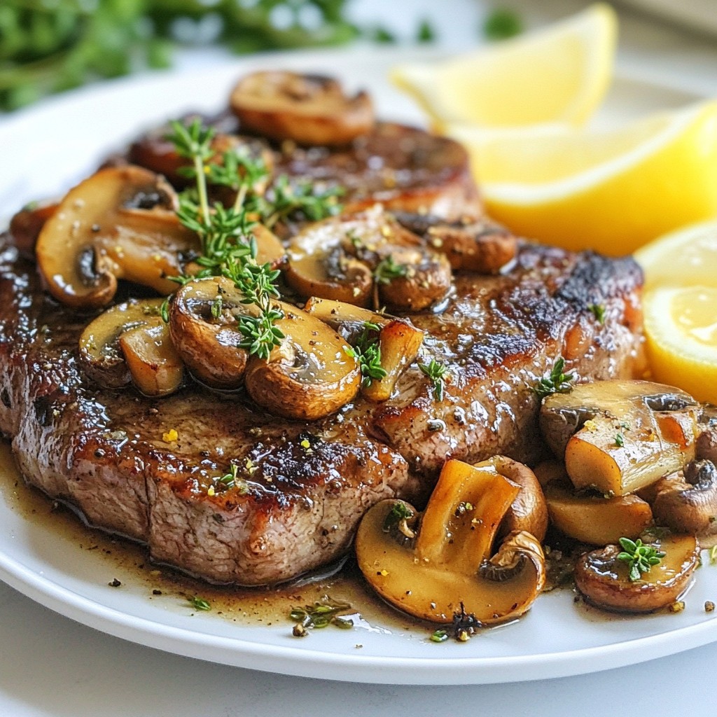 Garlic Butter Steak Recipes with Mushrooms Delight