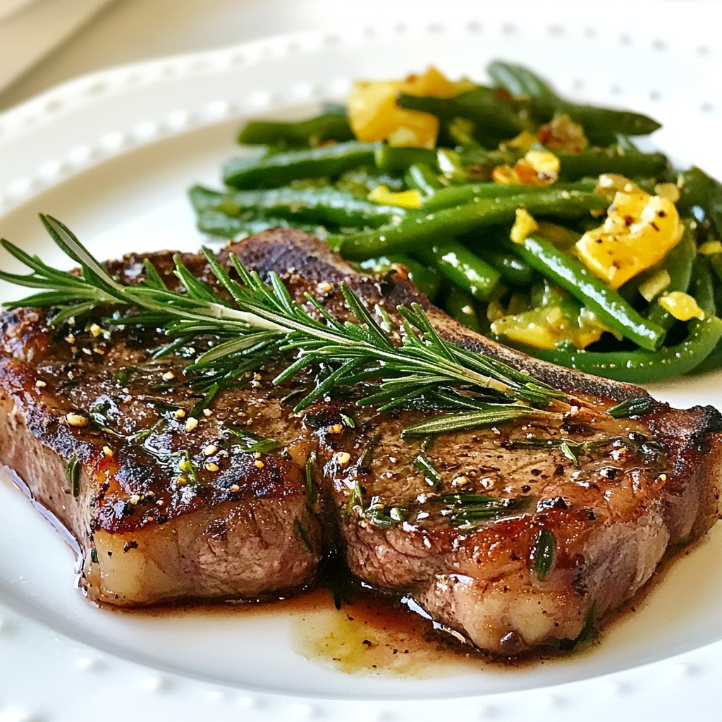 Savory Herb Steak Recipes with Green Beans Delight