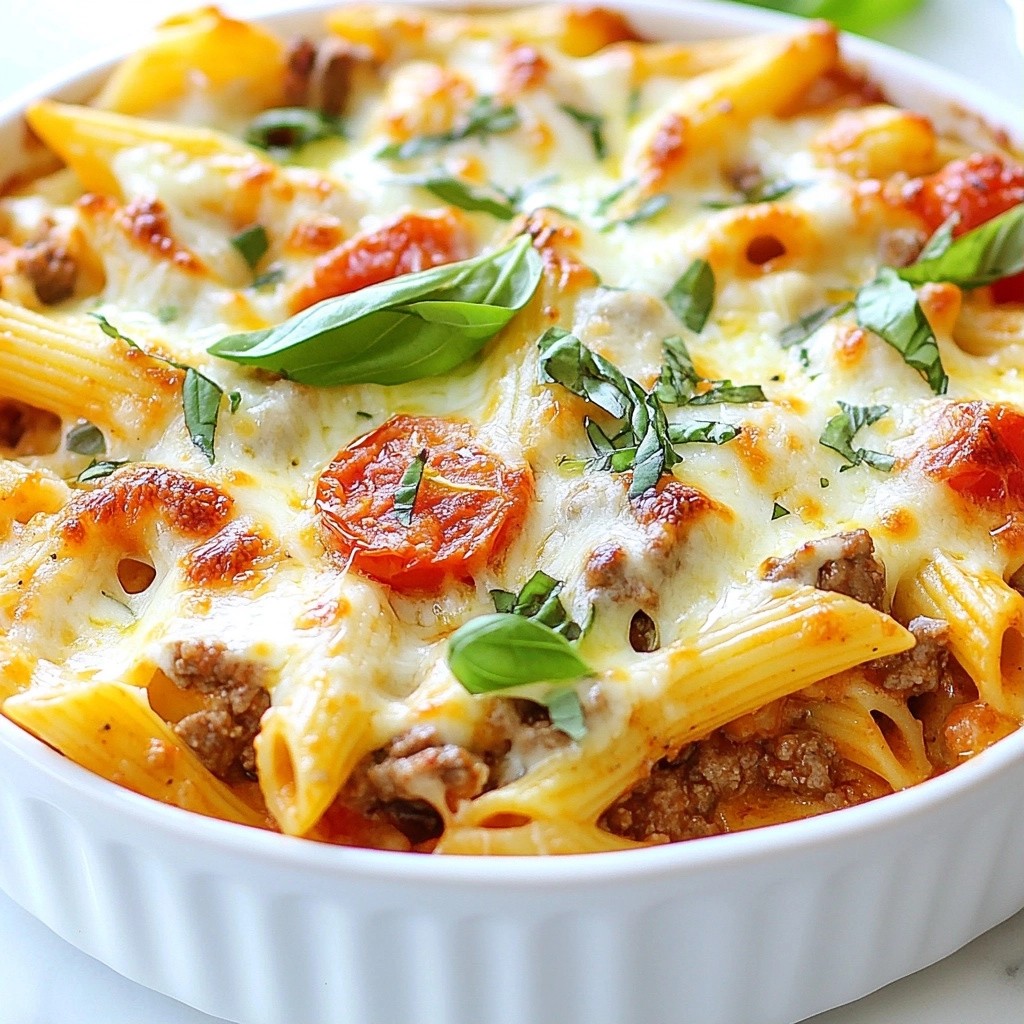 Creamy Tomato Basil Beef Casserole Tasty Comfort Dish