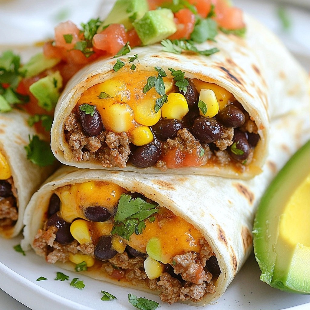Zesty Southwest Quick Beef Burritos Easy and Tasty
