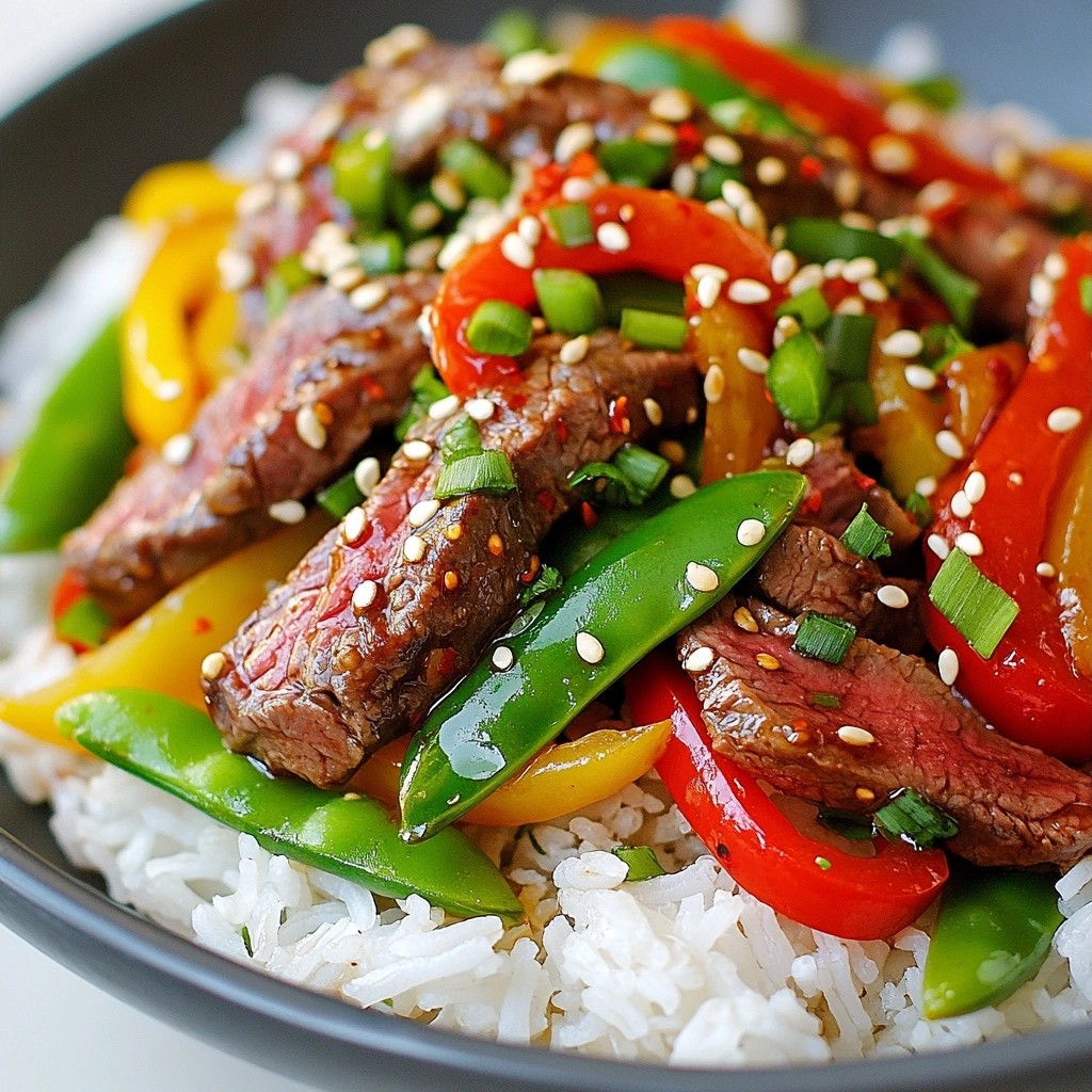 Spicy Beef Stir-Fry with Ginger and Peppers Delight