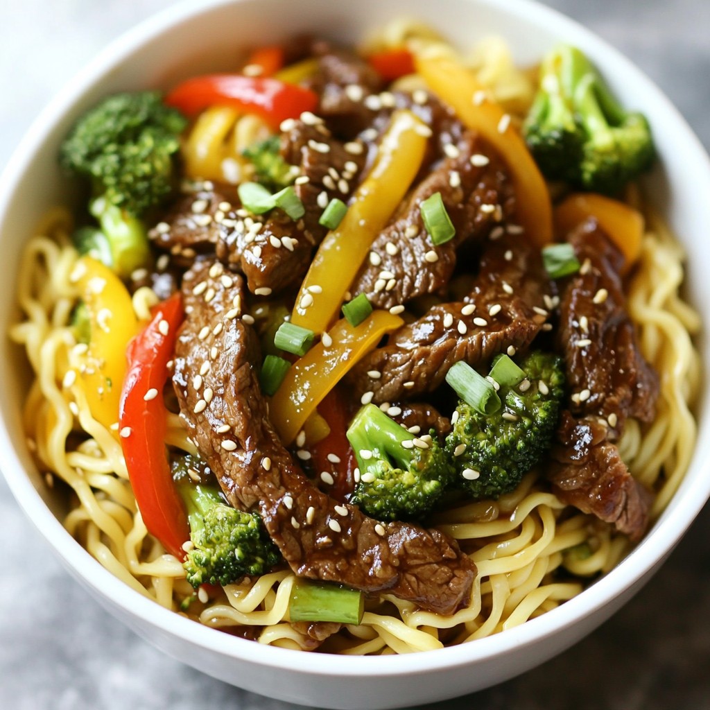 Speedy Beef and Broccoli Noodle Bowl Flavor Boost