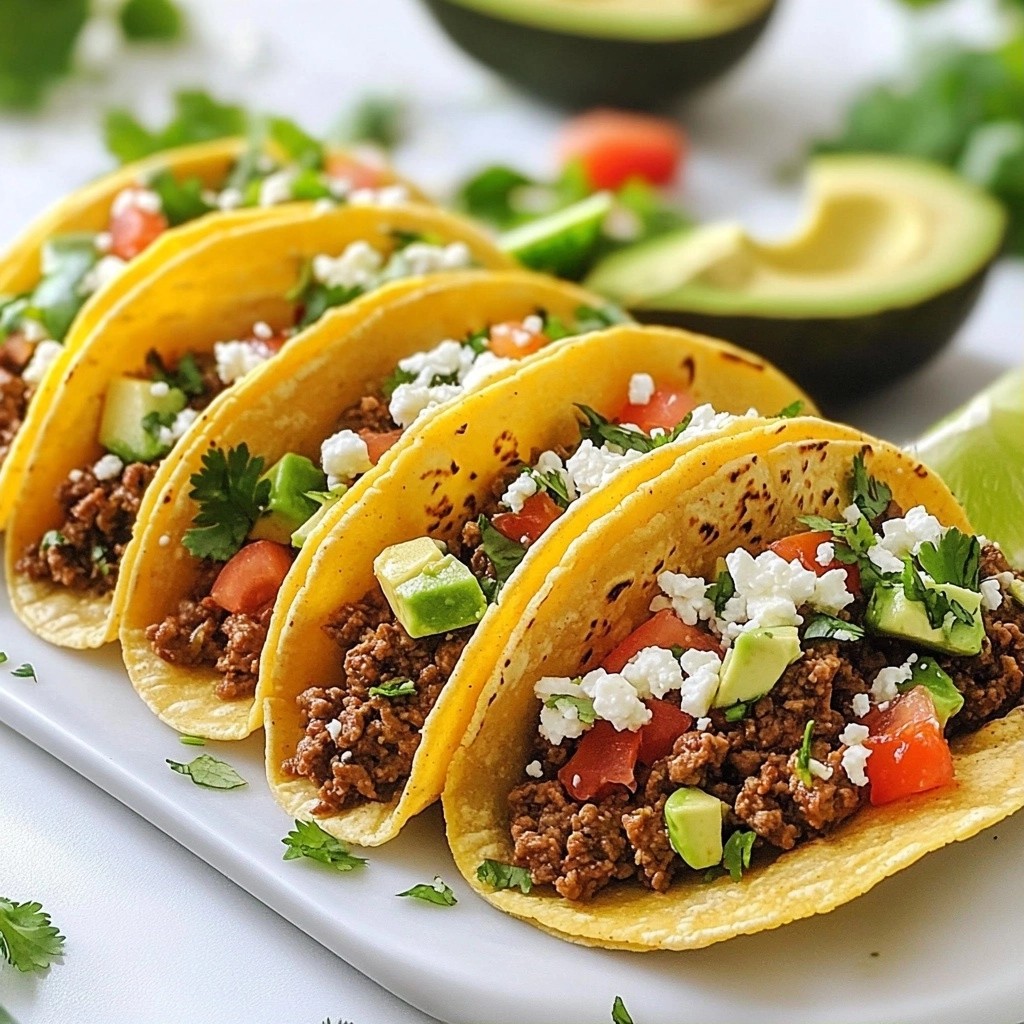 Zesty Lime and Garlic Beef Tacos Flavorful Delight