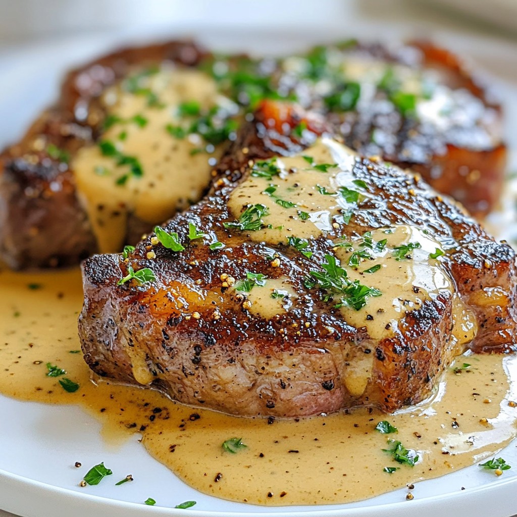 Juicy Steak Recipes with Peppercorn Sauce Delight