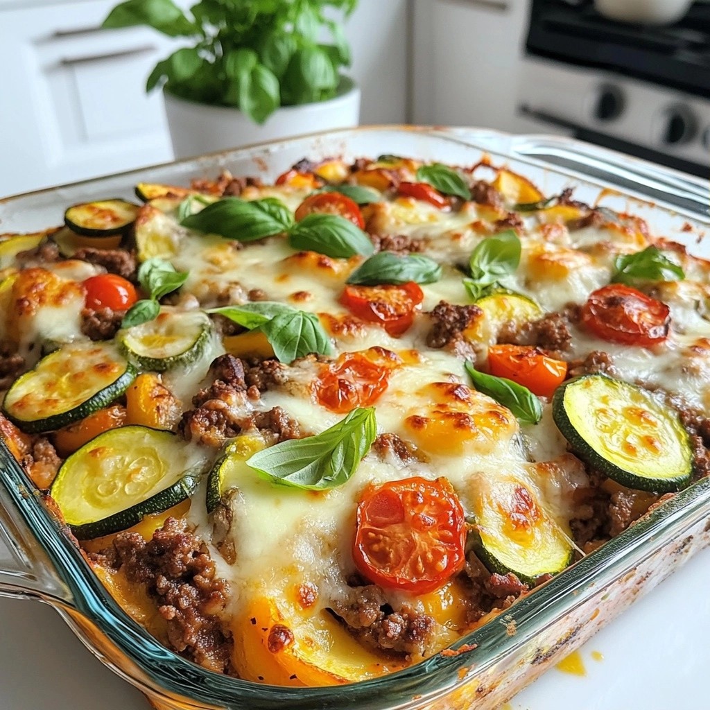 Ground Beef and Roasted Veggie Bake Tasty Comfort Dish
