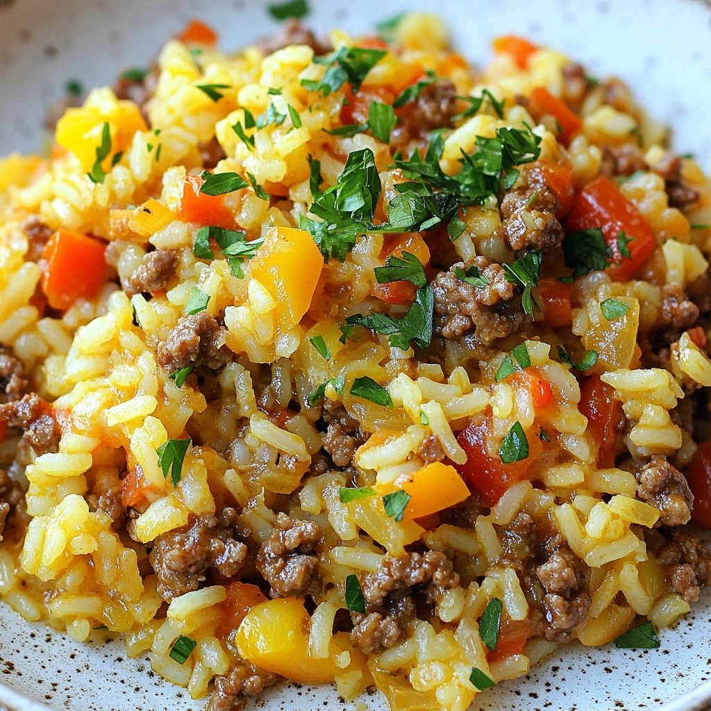 Savory Ground Beef and Rice Pilaf Quick Meal Guide