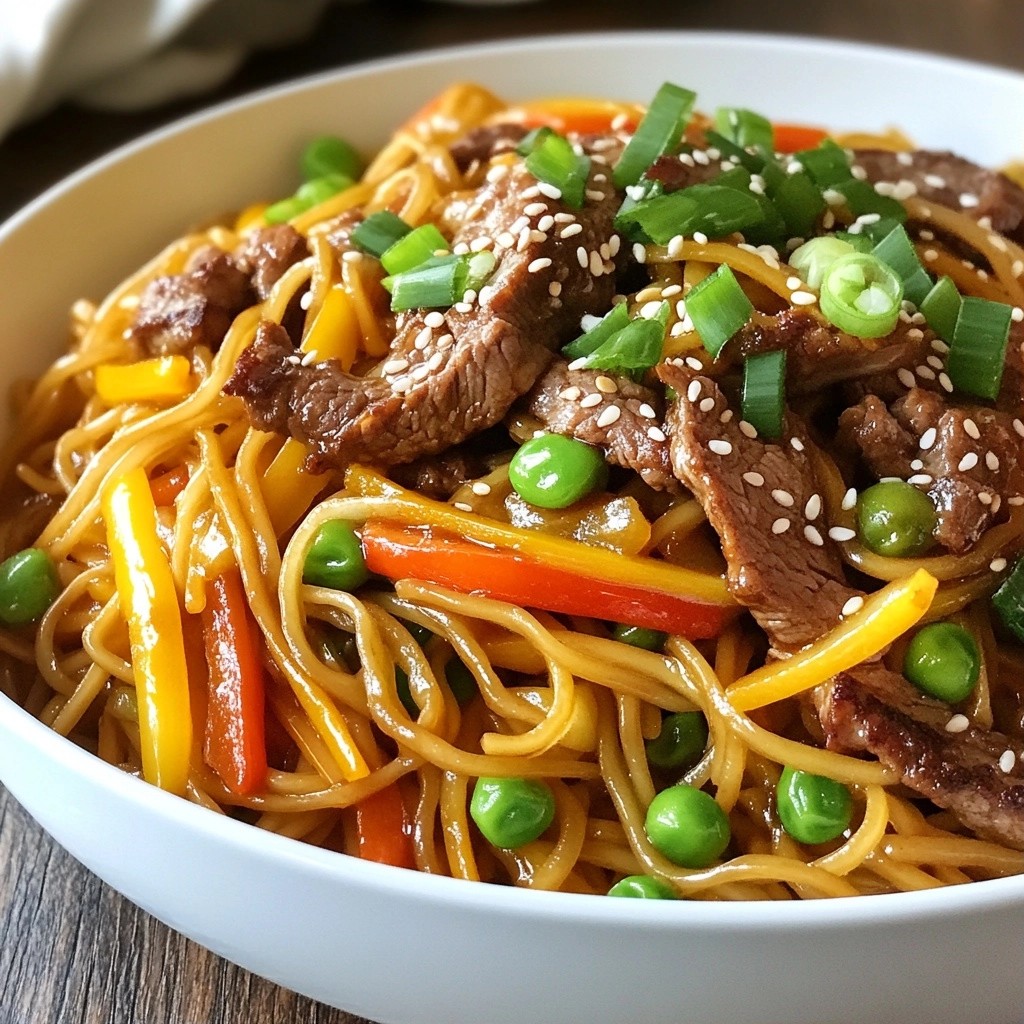 Speedy Ginger Beef Lo Mein Quick and Tasty Meal