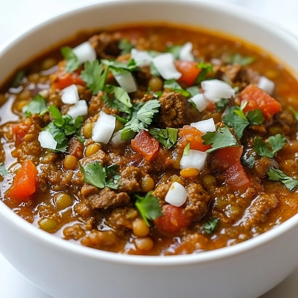 Affordable Beef and Lentil Curry Simple One-Pot Meal