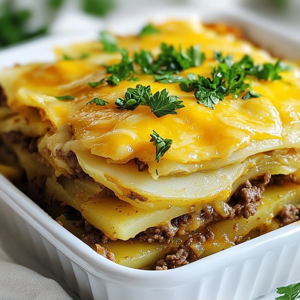 Ground Beef and Potato Casserole Easy Comfort Meal
