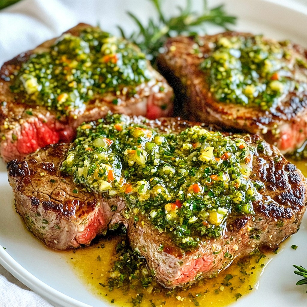 Herb-Crusted Steak Recipes with Garlic Sauce Delight