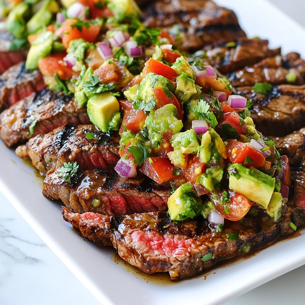 Chili Lime Grilled Steak Recipes with Avocado Delight