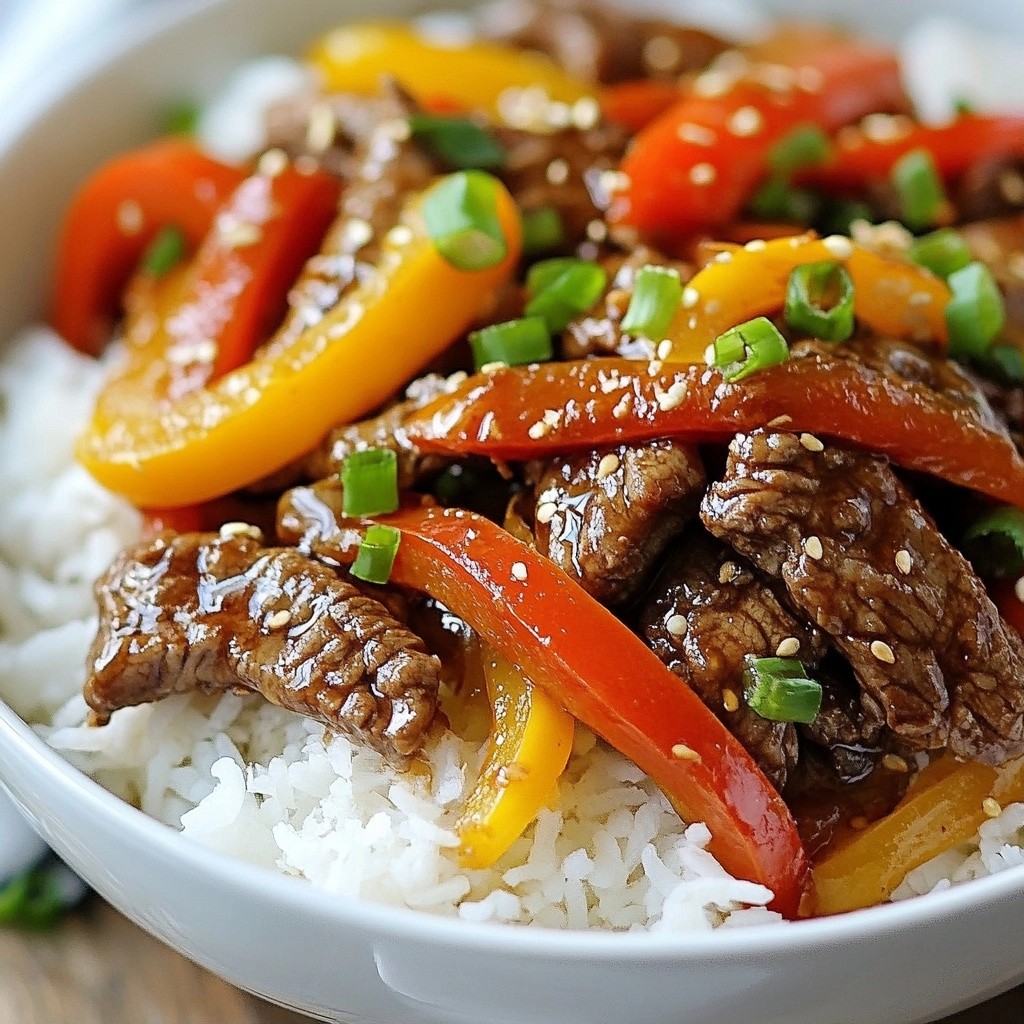 Tangy Easy Beef Stir-Fry with Bell Peppers Delight