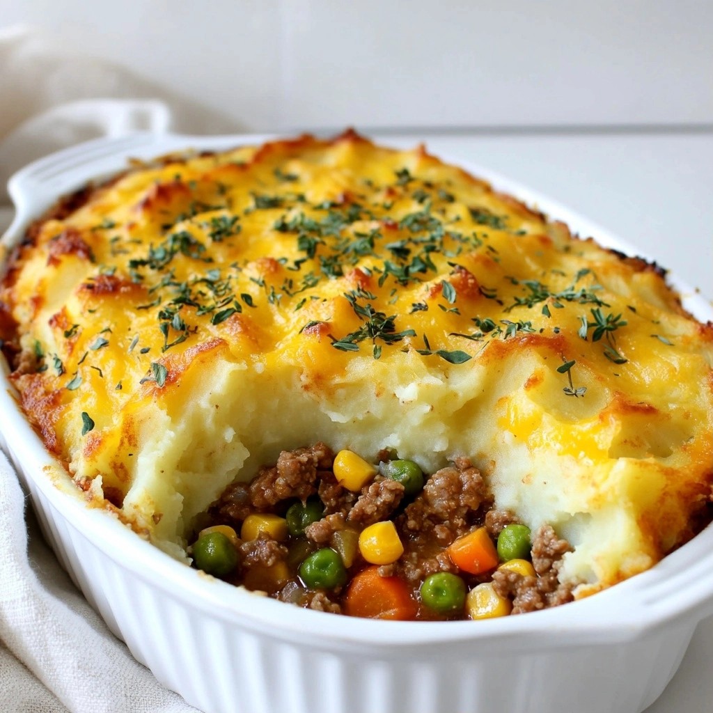 Savory Beef and Vegetable Shepherd's Pie Delight
