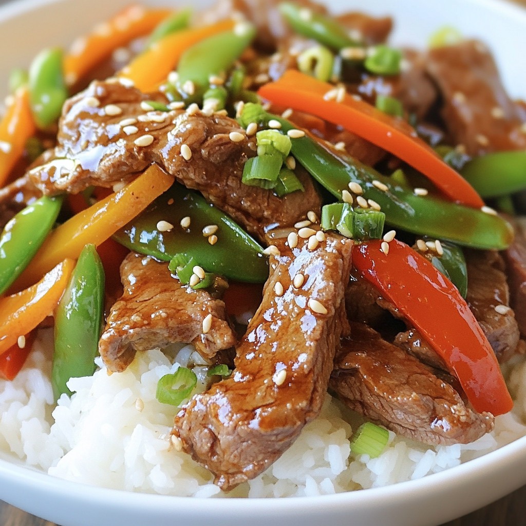 Sesame Ginger Quick Beef Stir-Fry Easy Weeknight Meal