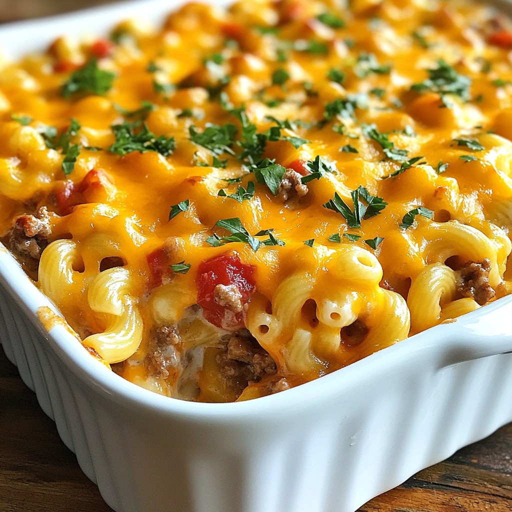 Baked Beef and Pasta Casserole Flavorful Family Meal