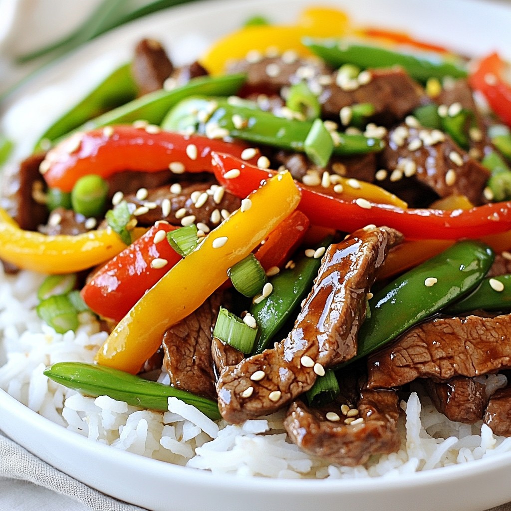 Sweet and Spicy Quick Beef Stir-Fry Tasty and Simple