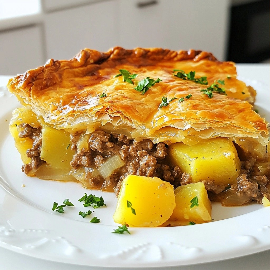 Creamy Beef and Potato Pie Hearty and Comforting Dish