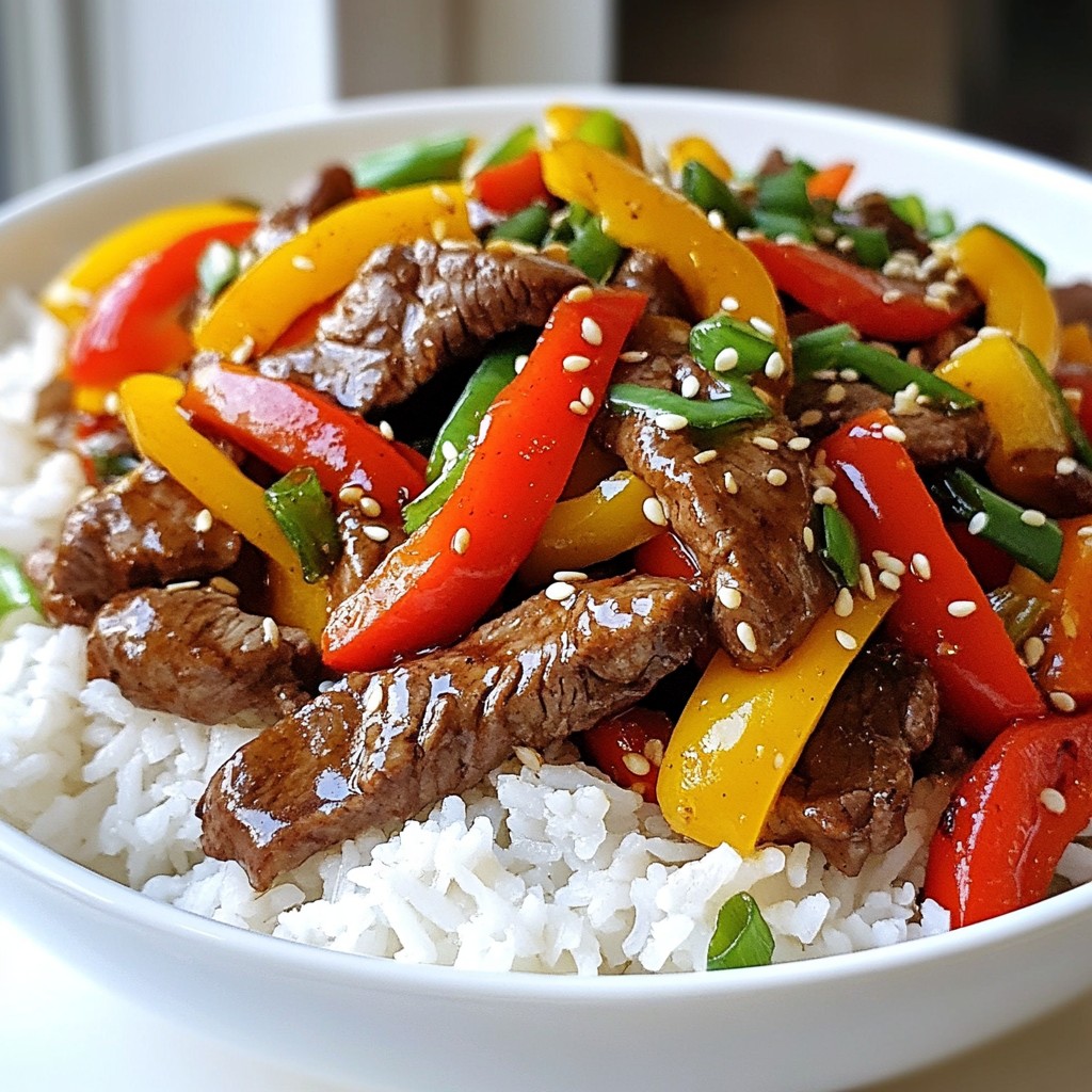 Quick Beef and Bell Pepper Stir-Fry Easy Dinner Choice