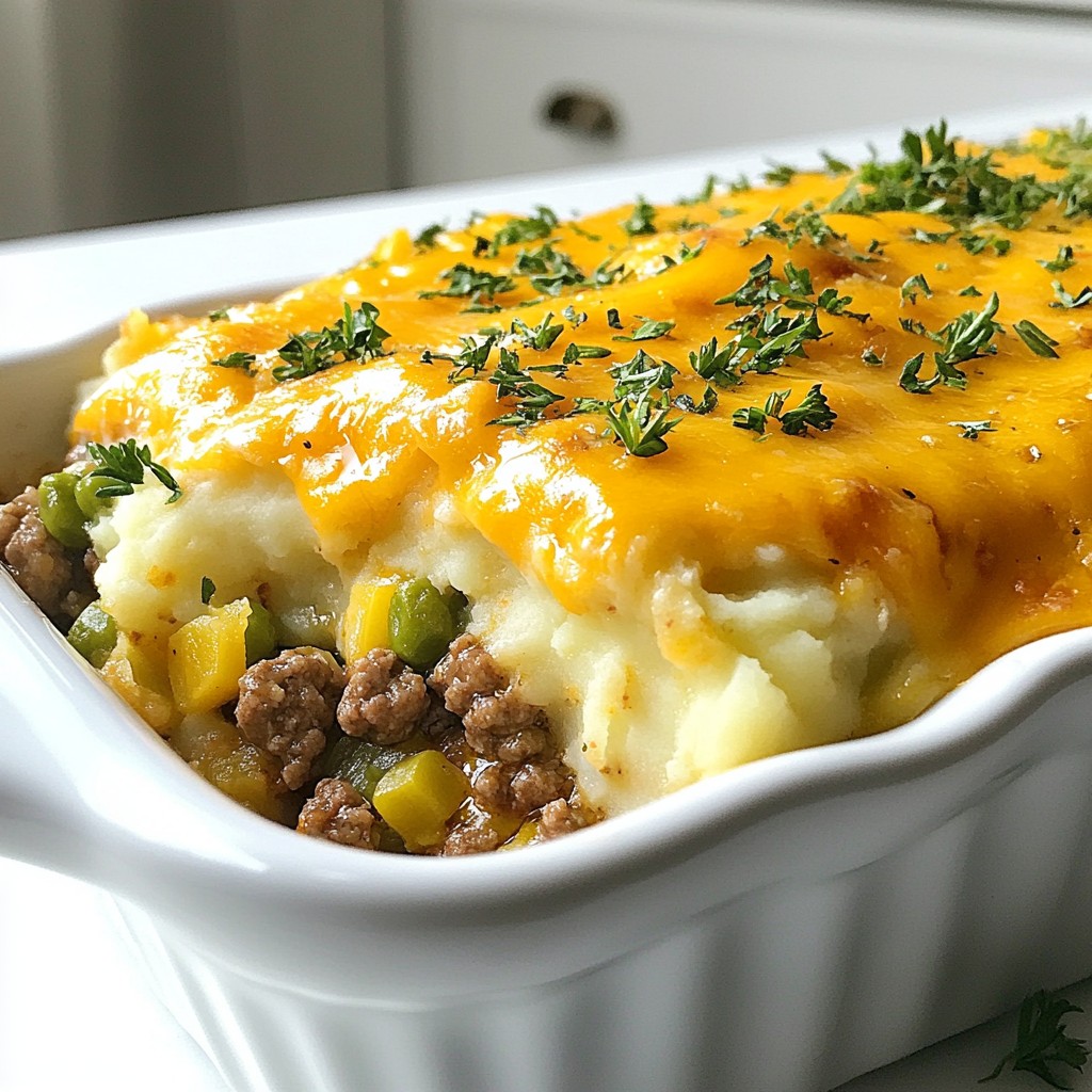 Cheesy Beef and Mashed Potato Bake Quick and Easy Recipe