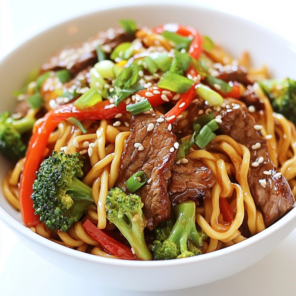 Spicy Szechuan Quick Beef Noodles Tasty and Fast Meal