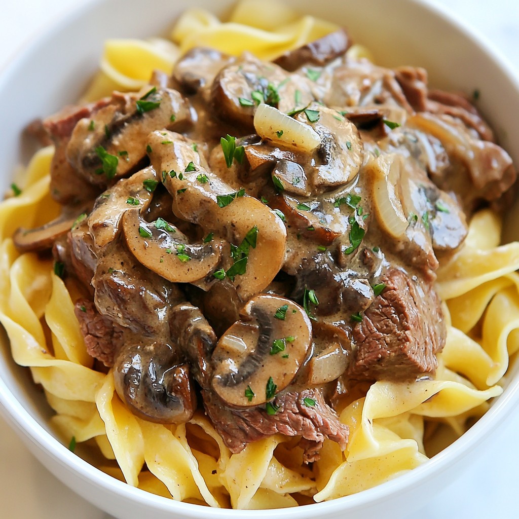 One-Pan Quick Beef Stroganoff Simple and Tasty Meal