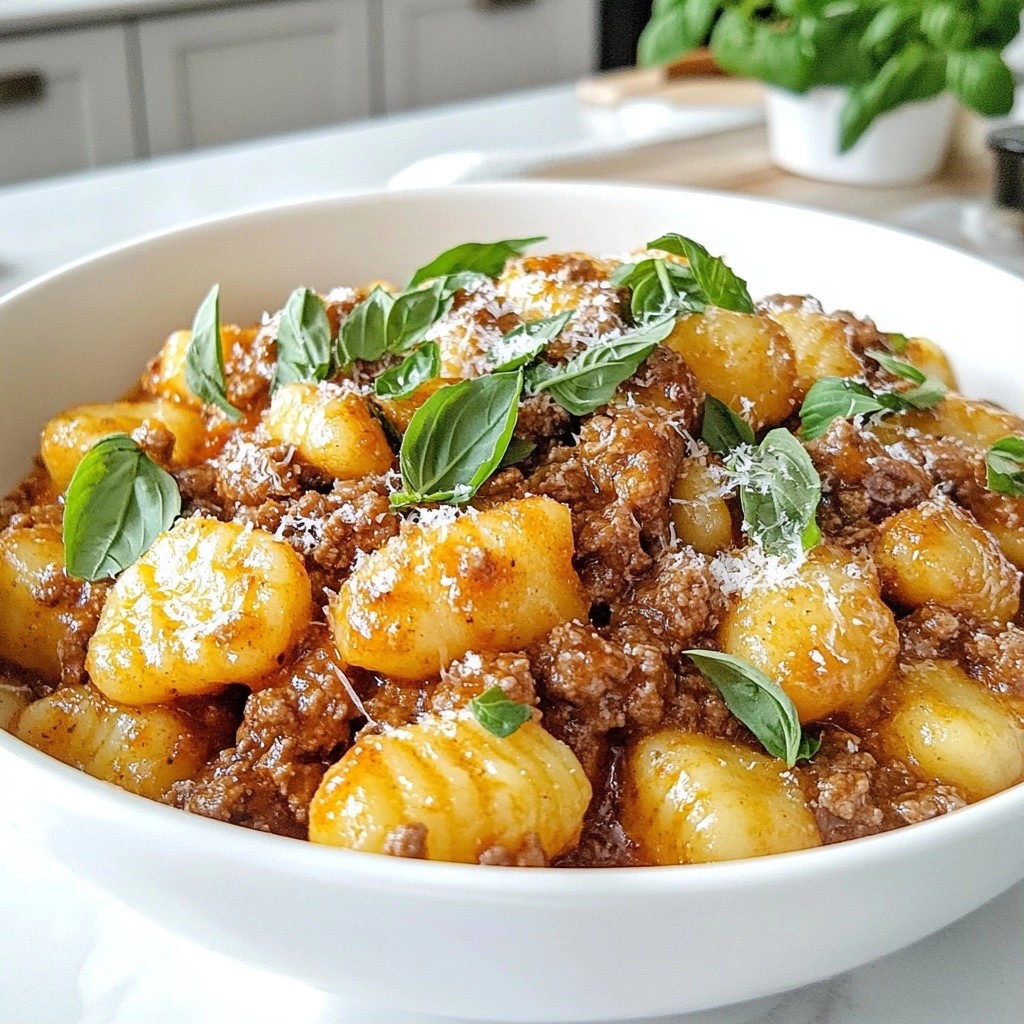 Ground Beef and Potato Gnocchi Flavorful Comfort Meal