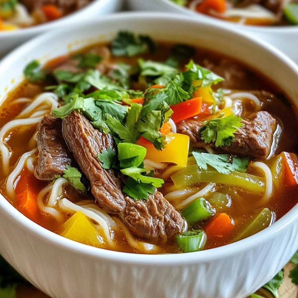 Spicy Beef Noodle Soup Flavorful Comfort Dish