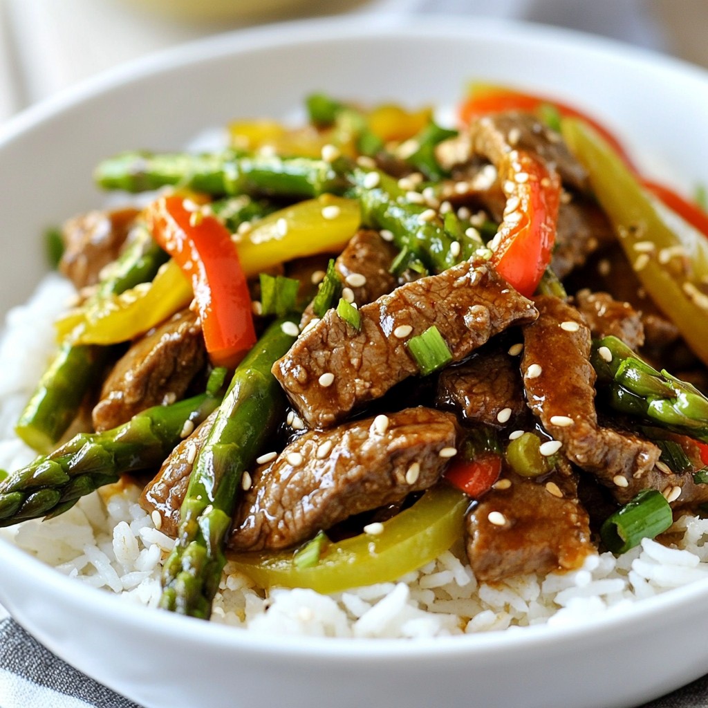Speedy Beef and Asparagus Stir-Fry Quick Dinner Delight